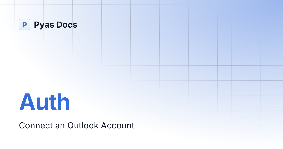 Auth | Pyas Docs